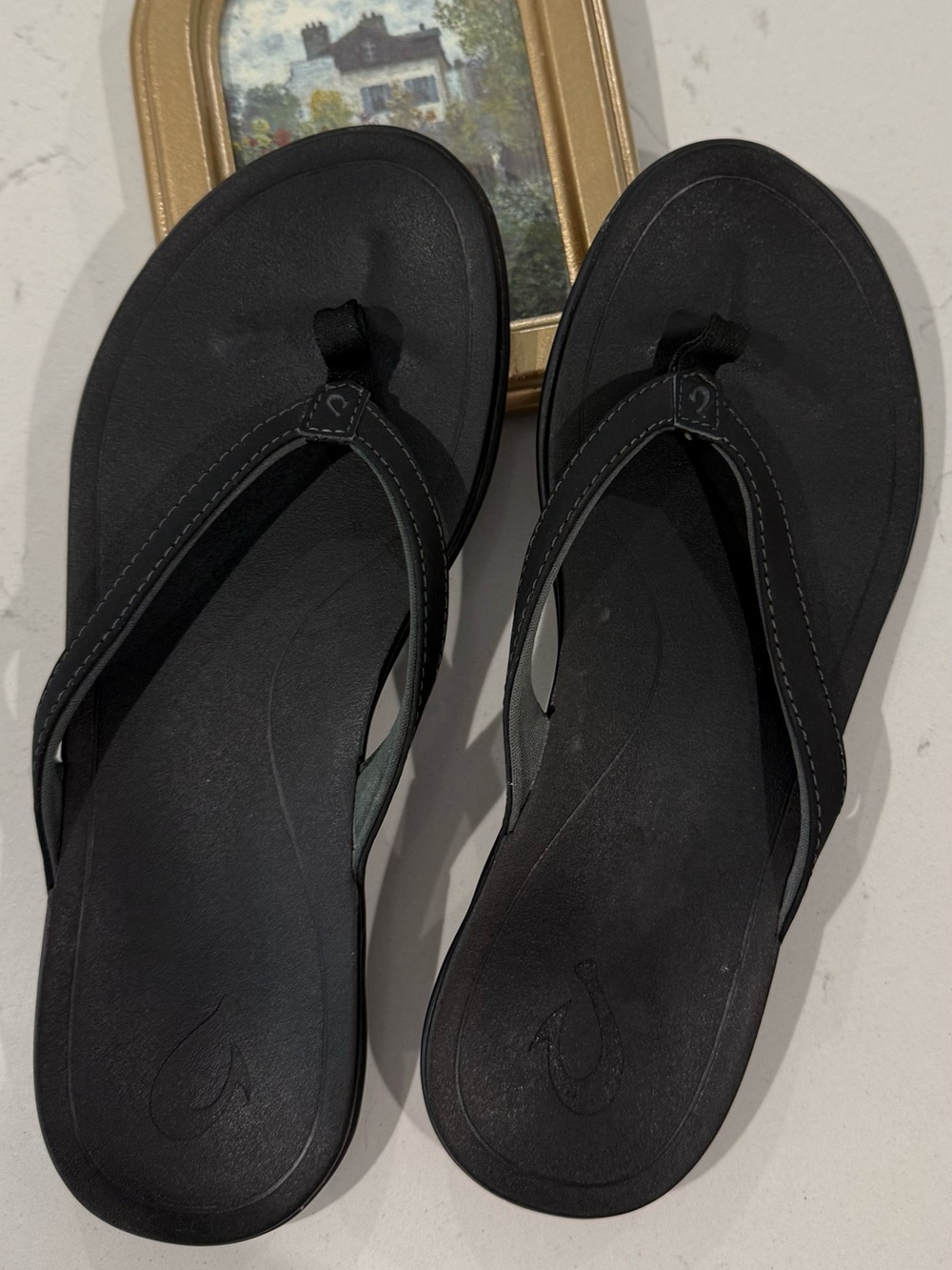 Olukai Women's Ho'opio Sandals Black Size 8 Shoes Flip Flops Footwear In Mint co